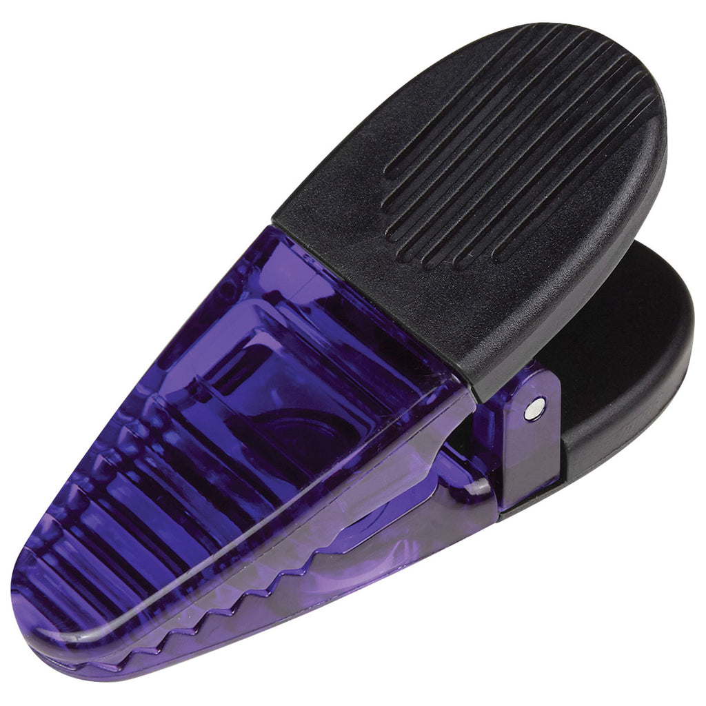 Hit Translucent Purple/Black Alligator Clip