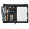 Leed's Navy Pedova Jr. Zippered Padfolio with FSC Mix Paper