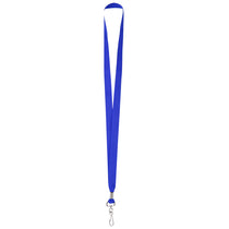 Hit Royal Blue Polyester Lanyard With J-Hook