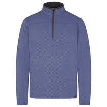 Landway Men's French Blue Basecamp Chevron Heathered Quarter-Zip Pullover