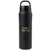 48-Hour Aviana Black Rowan Recycled Water Bottle - 16 Oz.