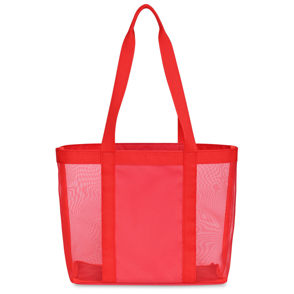 Gemline Red Mesh Tote Bag