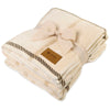 Gemline Calm Lodge Cream Elegant Lodge Throw Blanket