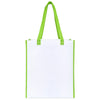 Gemline Lime Green Harlow Laminated Recycled Shopper