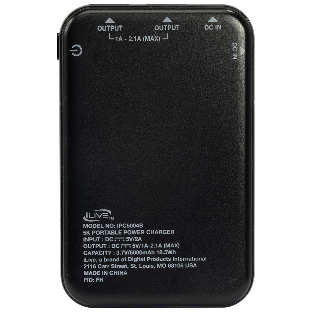 iLive Black 5K Power Bank