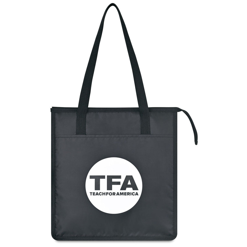 Gemline Black Arlo rPET Insulated Grocery Shopper