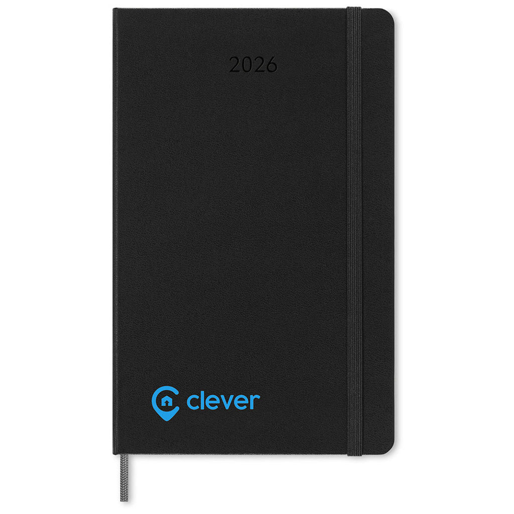 Moleskine Black Hard Cover Large 12-Month Weekly 2026 Planner and GO Pen Gift Set