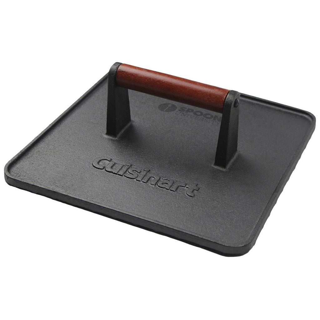 Cuisinart Outdoors Black XL Cast Iron Griddle Press