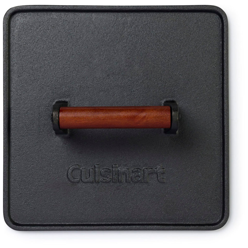 Cuisinart Outdoors Black XL Cast Iron Griddle Press