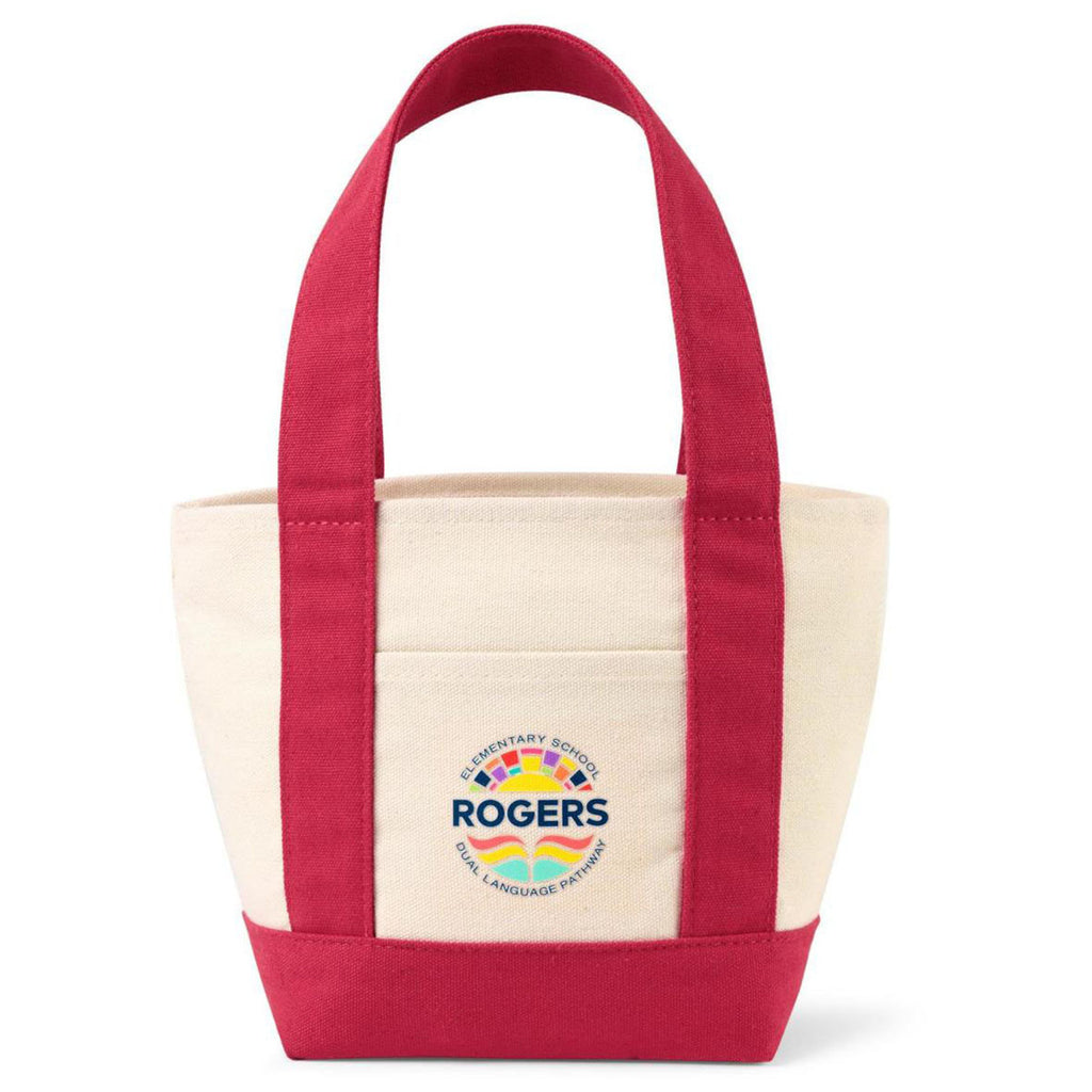 Gemline Red Petite Canvas Tote