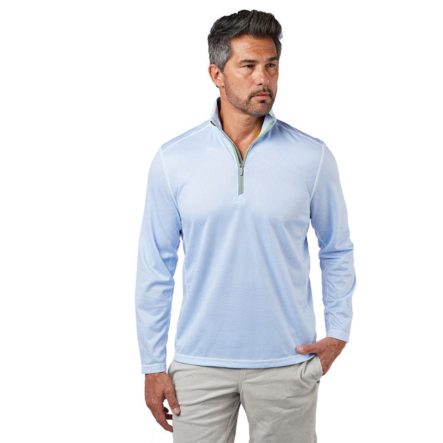 Landway Men's Sky Blue Seafarer Lightweight Performance Quarter-Zip