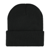 Hit Black Knit Beanie with Cuff