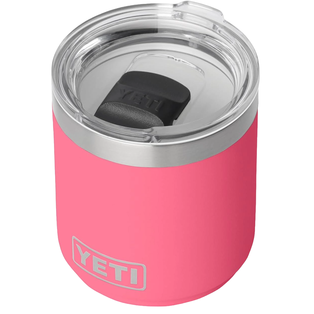 YETI Tropical Pink Rambler 10 oz Stackable Lowball 2.0 with Durasip Ceramic Lining