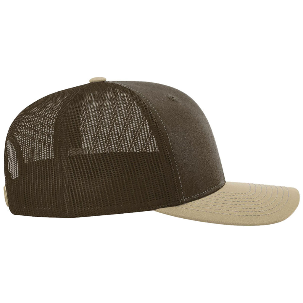 Richardson Brown/Brown/Khaki Trucker Cap
