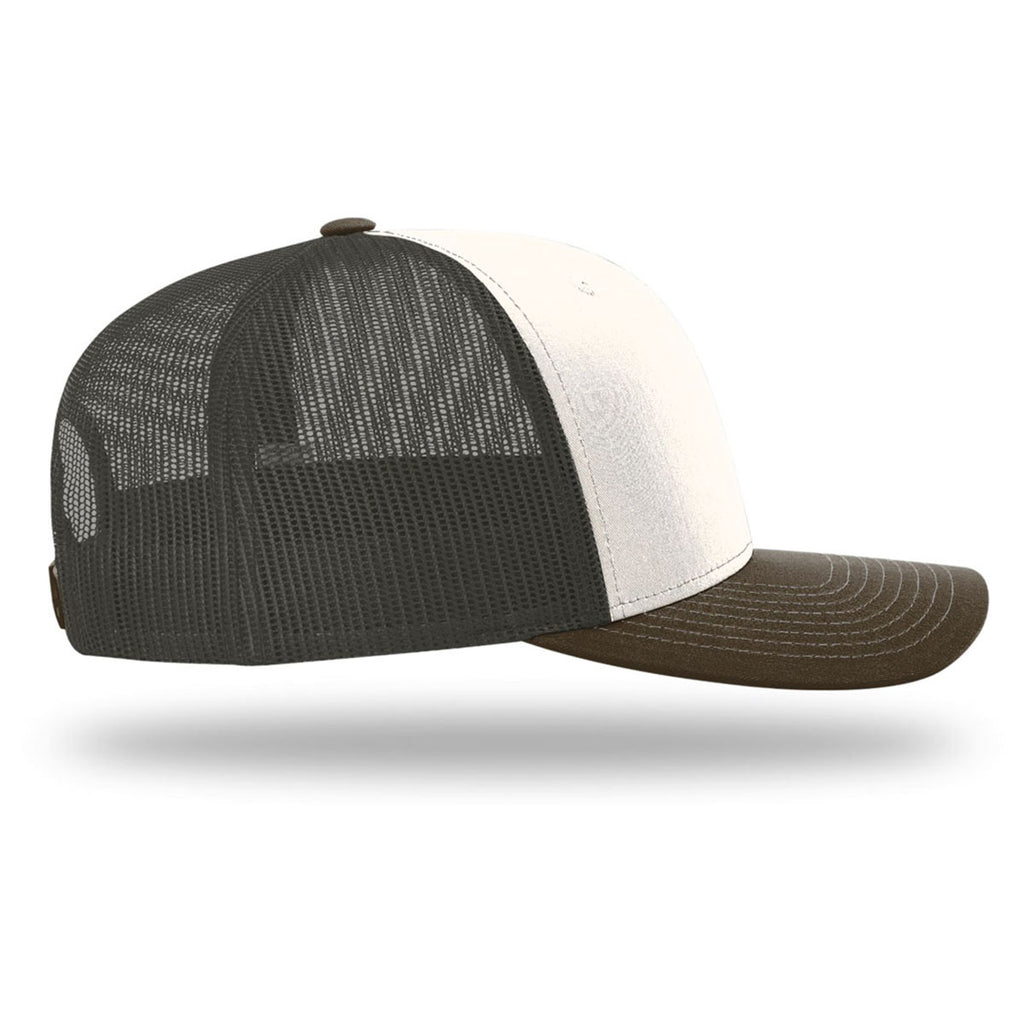 Richardson Cream/Grey Brown/Brown Trucker Cap