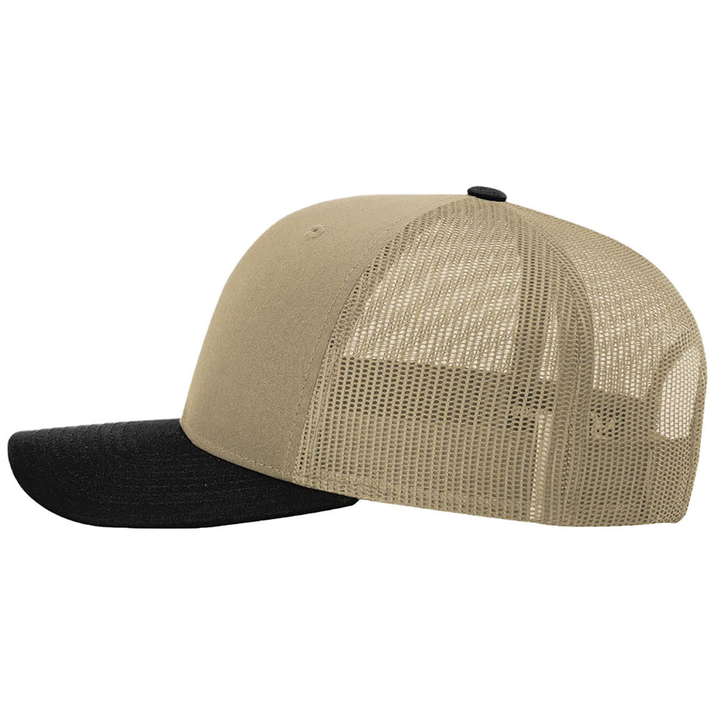 Richardson Khaki/Khaki/Black Trucker Cap