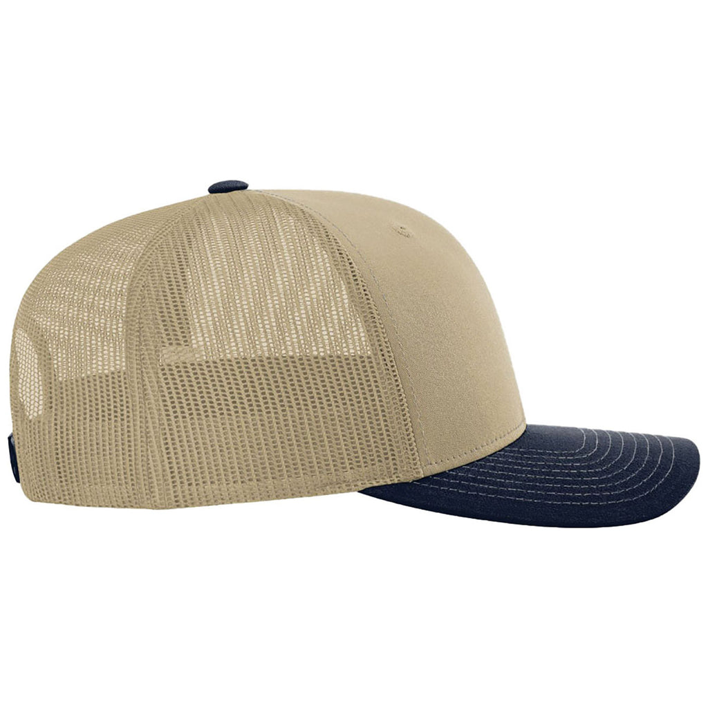 Richardson Khaki/Khaki/Navy Trucker Cap