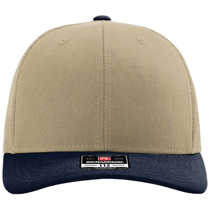 Richardson Khaki/Khaki/Navy Trucker Cap