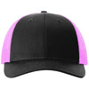 Richardson Black/Neon Pink Low Pro Trucker