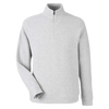 North End Men's Classic Platinum Heather Spirit Textured Quarter-Zip Pullover