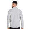 North End Men's Classic Platinum Heather Spirit Textured Quarter-Zip Pullover