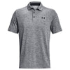 Under Armour Men's Black/White Light Heather Playoff 3.0 Polo