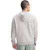 Under Armour Men's Mod Grey Light Heather/White/White Rival Fleece Hoodie