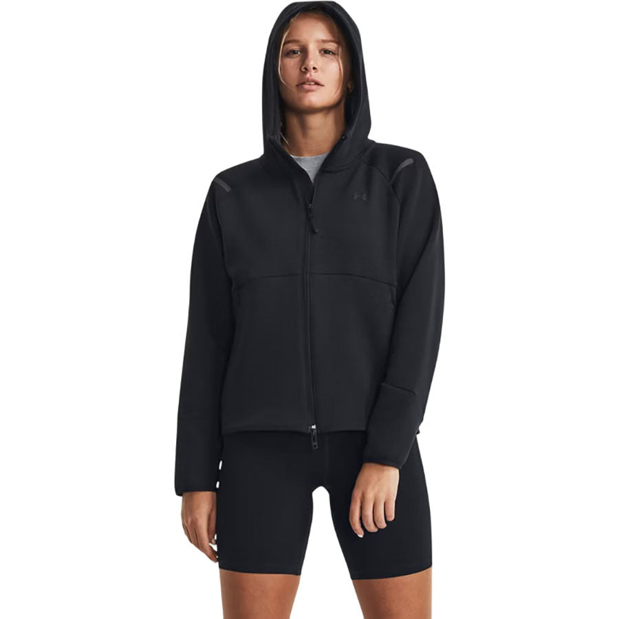 Under Armour Women's Black/Black Unstoppable Fleece Full-Zip
