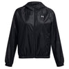 Under Armour Women's Black/White Rival Sport Windbreaker