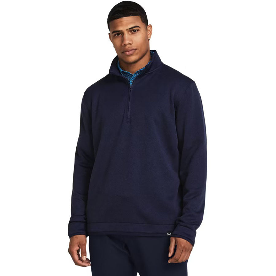 Under Armour Men's Midnight Navy/White Storm Sweaterfleece 1/4 Zip