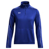 Under Armour Women's Team Royal/White Command Warm Up 1/4 Zip