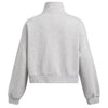 Under Armour Women's Mod Grey Light Heather/White Icon Fleece Oversized 1/2 Zip