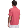 Under Armour Men's Red/White Drive Team Stripe Polo