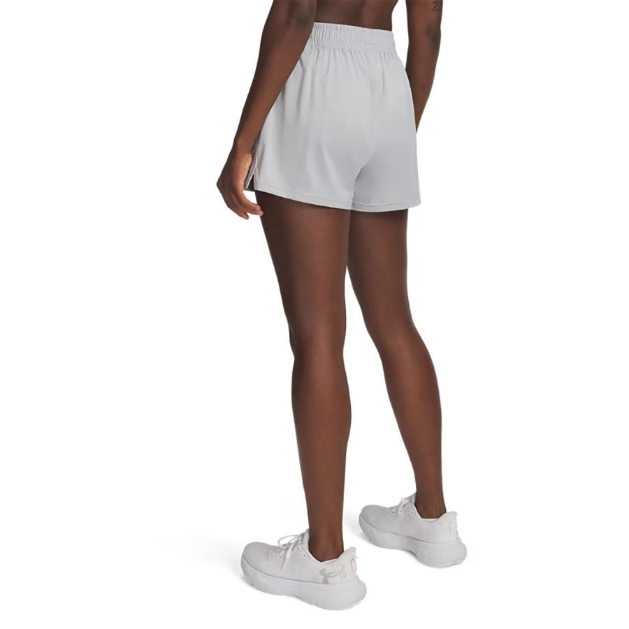 Under Armour Women's Mod Grey/White Tech Team 3" Shorts