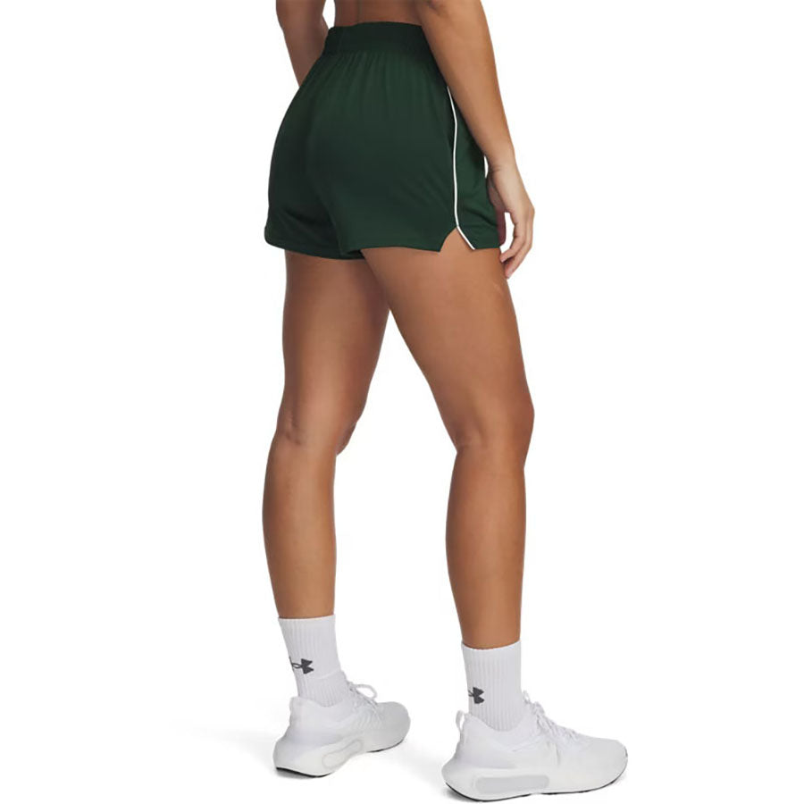 Under Armour Women's Forest Green/White Tech Team 3" Shorts