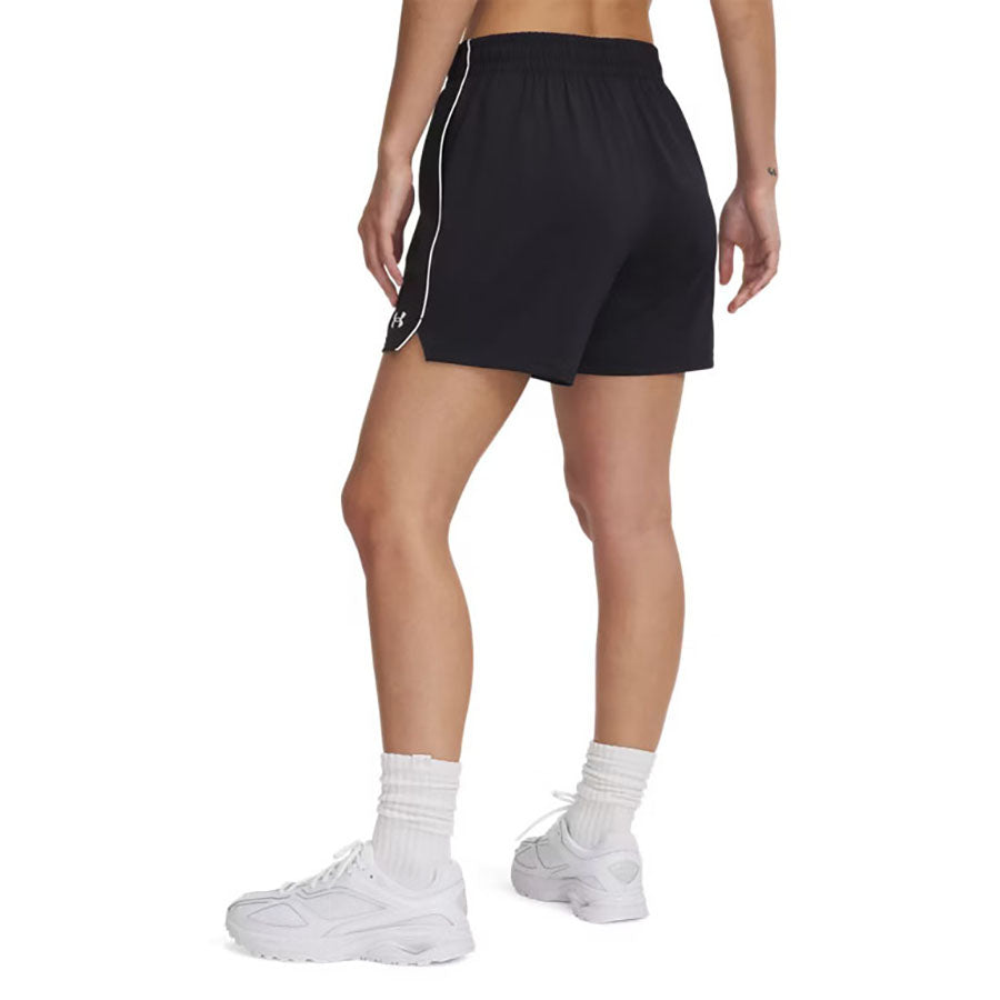 Under Armour Women's Black/White Tech Team 5" Shorts