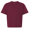 American Apparel Unisex Burgundy Heavyweight Cotton Mid-Length Tee