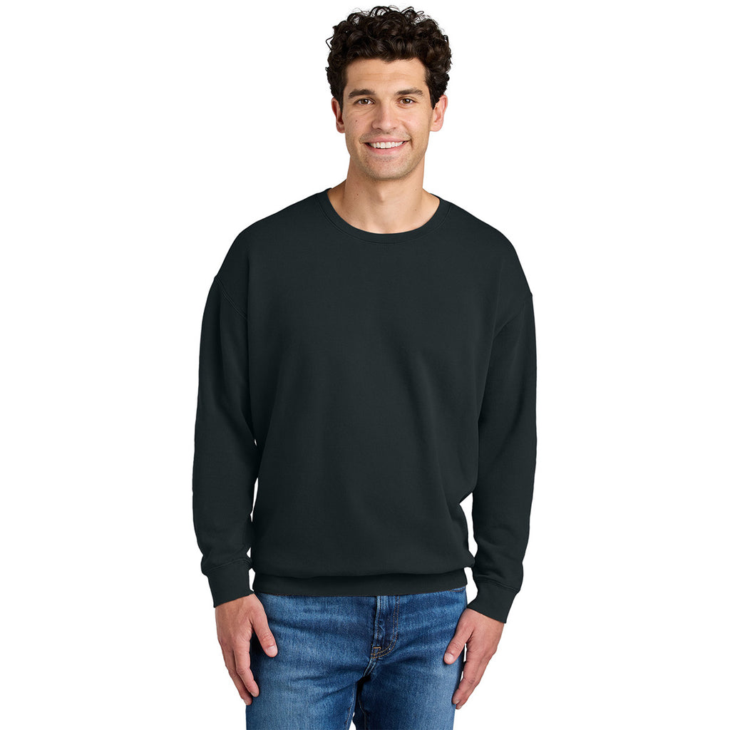 Comfort Colors Unisex Black Lightweight Crewneck Sweatshirt