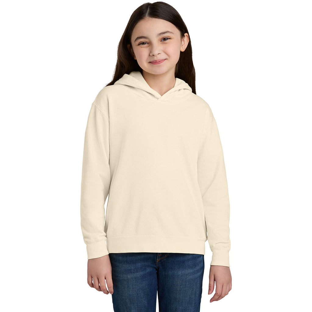Comfort Colors Youth Ivory Lightweight Hooded Sweatshirt