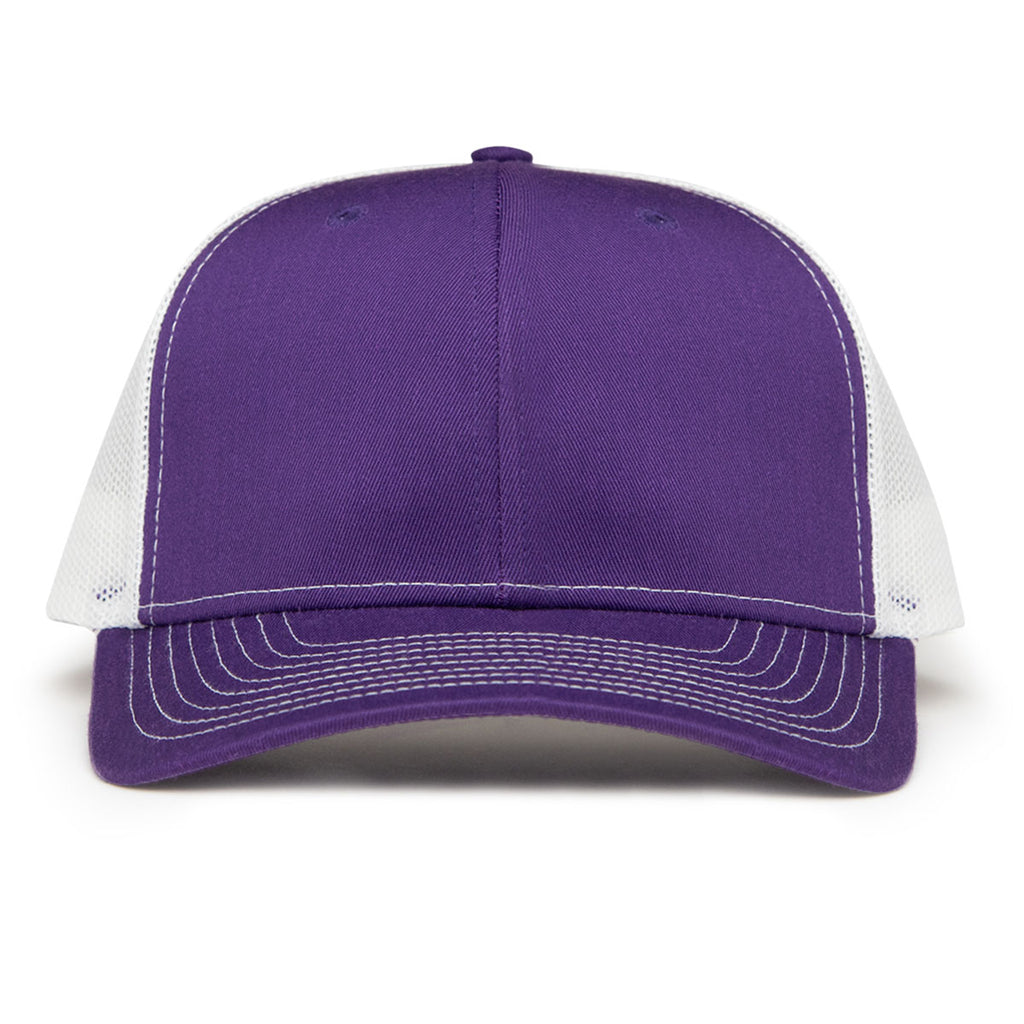 Hit Purple with White Mesh The Hauler Classic Trucker