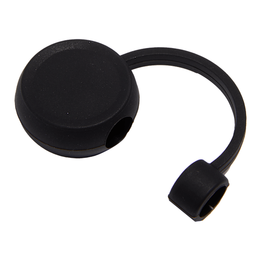 Leed's Recycled Black Silicone Straw Cap