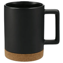 Leed's Black Bates 15oz Ceramic Mug w/ Cork Base