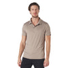 Glyder Men's Mocha Heather Pin Seeker Polo