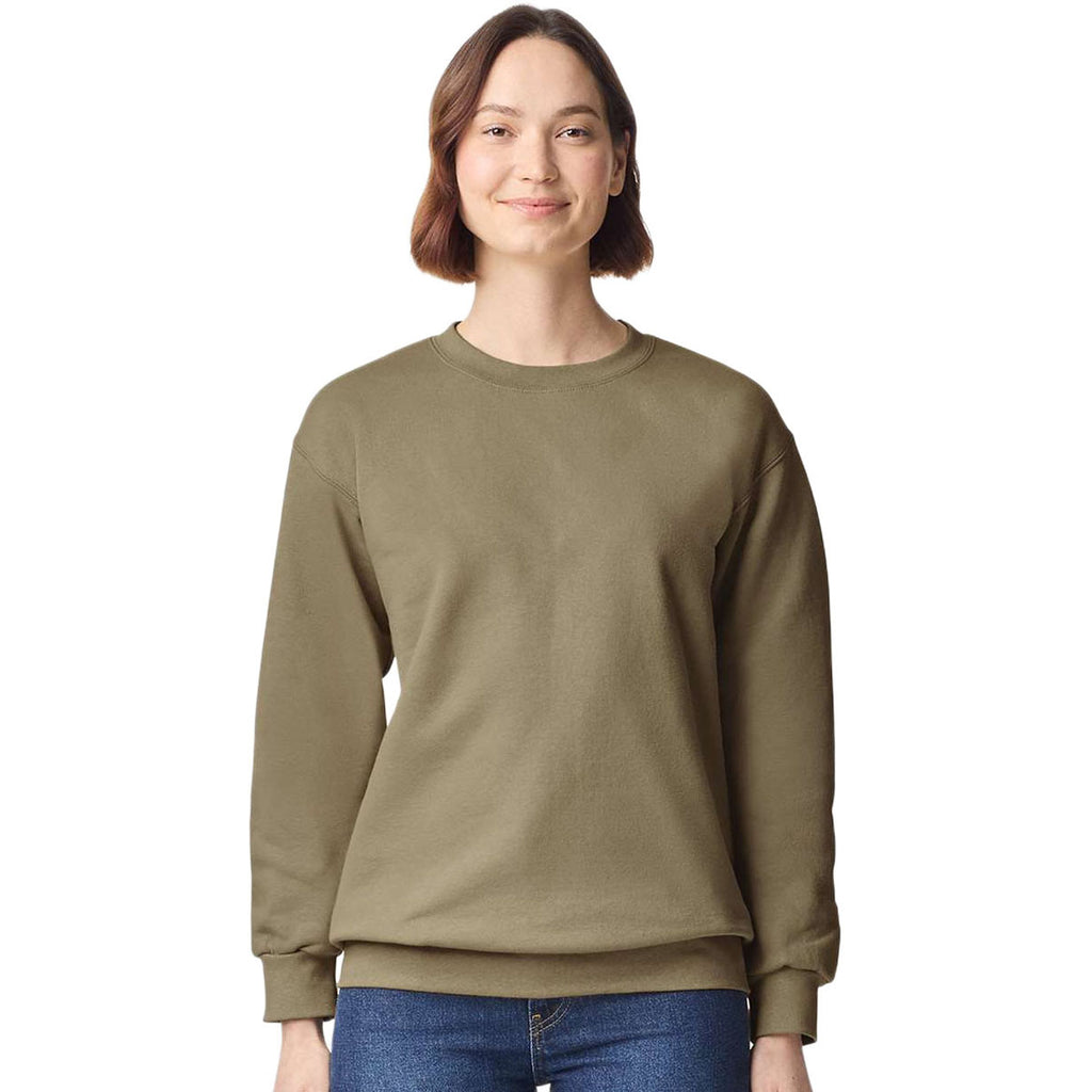 Gildan Unisex Olive Hammer Maxweight Crewneck Sweatshirt