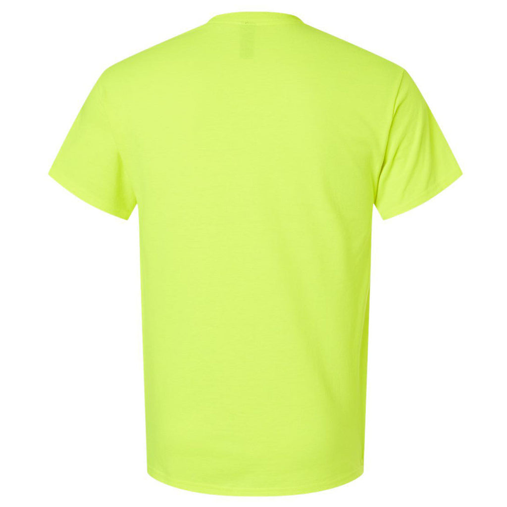 Gildan Men's Safety Green Ultra Cotton 6 oz. T-Shirt