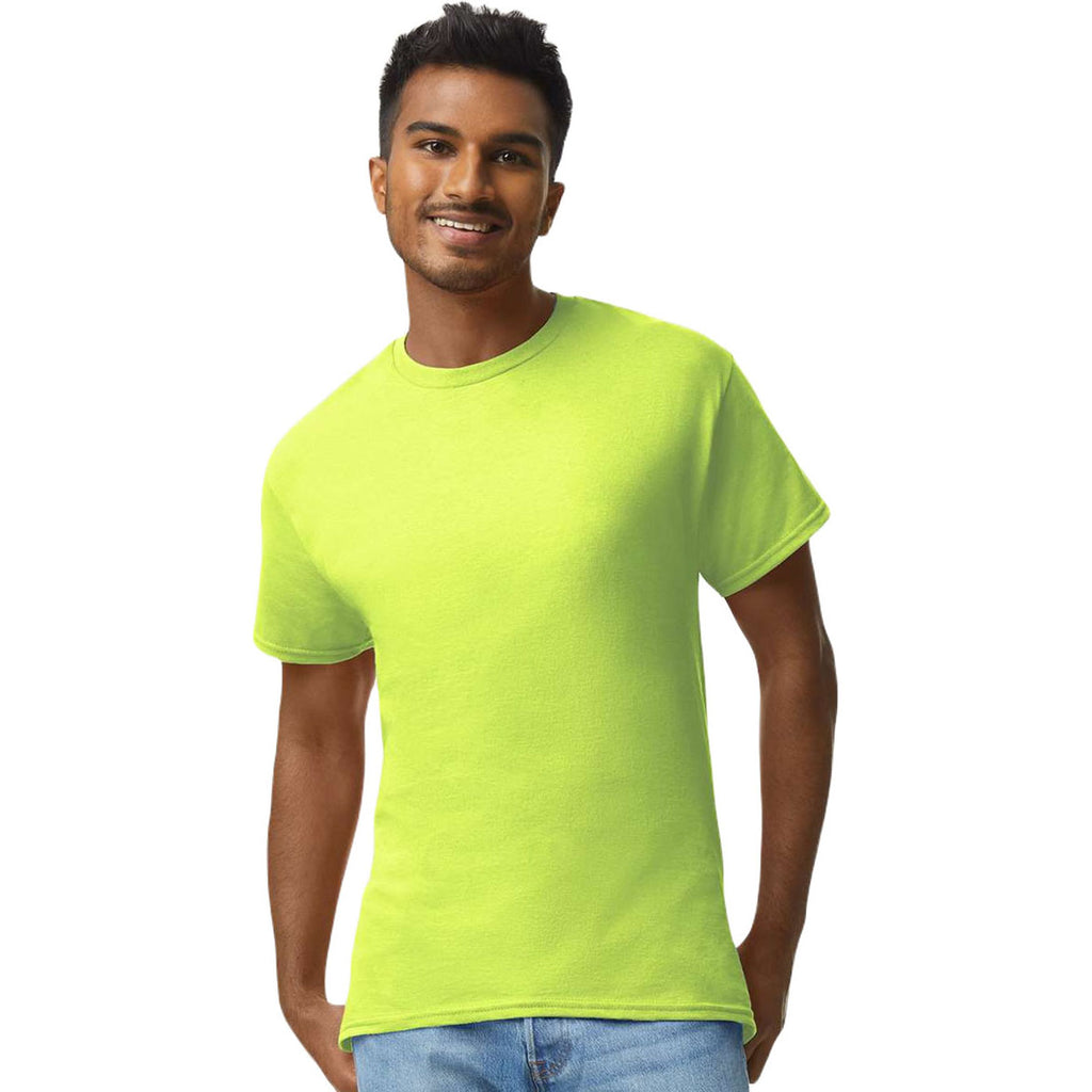 Gildan Men's Safety Green Ultra Cotton 6 oz. T-Shirt