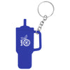 Hit Royal Blue Intrepid Tumbler Shaped Silicone Key Ring