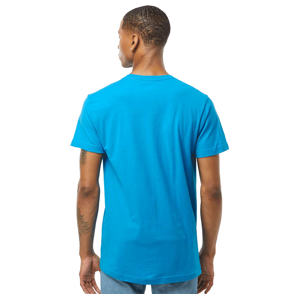 Tultex Unisex Turquoise Fine Jersey T-Shirt