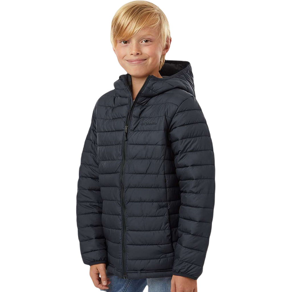 Columbia Youth Black Powder Lite Hooded Jacket