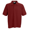 Vantage Men's Crimson Soft-Blend Double-Tuck Pique Polo